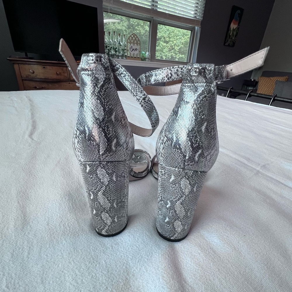 Sam Edelman Yaro Python Embossed Leather Block He… - image 5